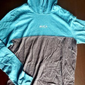 RVCA LONG SLEEVE HOODED LIGHTWEIGHT SHIRT - MENS S